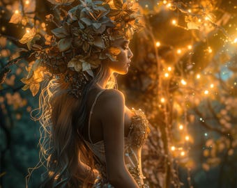 Mánadís - Whisper of the Moon: Digital Art Print