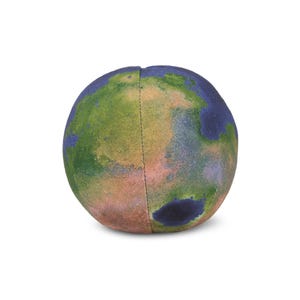 Terraformed Mars (Theoretisches Design) - Lernspielzeug für Kinder und Kleinkinder 3D abgebildet und hochwertig gedruckter kleiner Stoffball