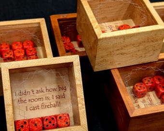 DnD Fireball Dice Rattlebox