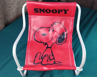 Vintage Snoopy Peanuts 1958 Sling Beach Doll Lounge Chair Toy