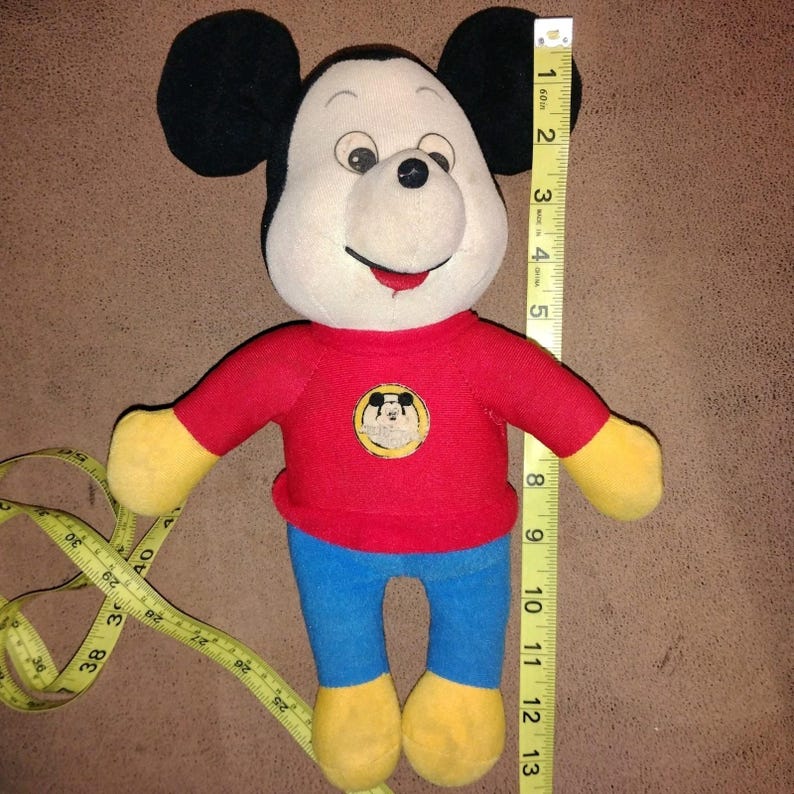 Vintage Knickerbocker 1976 Mickey Mouse Club Plush Walt Disney Stuffed Doll -D image 15