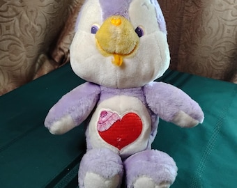 Vintage Care Bear Cousins Cozy Heart Penguin Plush 1984 - S