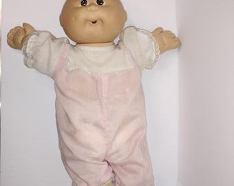 Vintage Cabbage Patch Xavier Roberts Bald Brown Eyes Girl Doll 1982