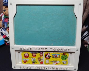 Vintage 1972 Fisher Price Toys School Days Desk