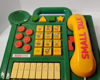 Vintage Small Talk Electronic Talking Activity Center W/Box Preowned 1988 Vtech