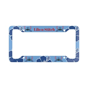 Disney License Plate Frame, LILO n Stitch Car Plate