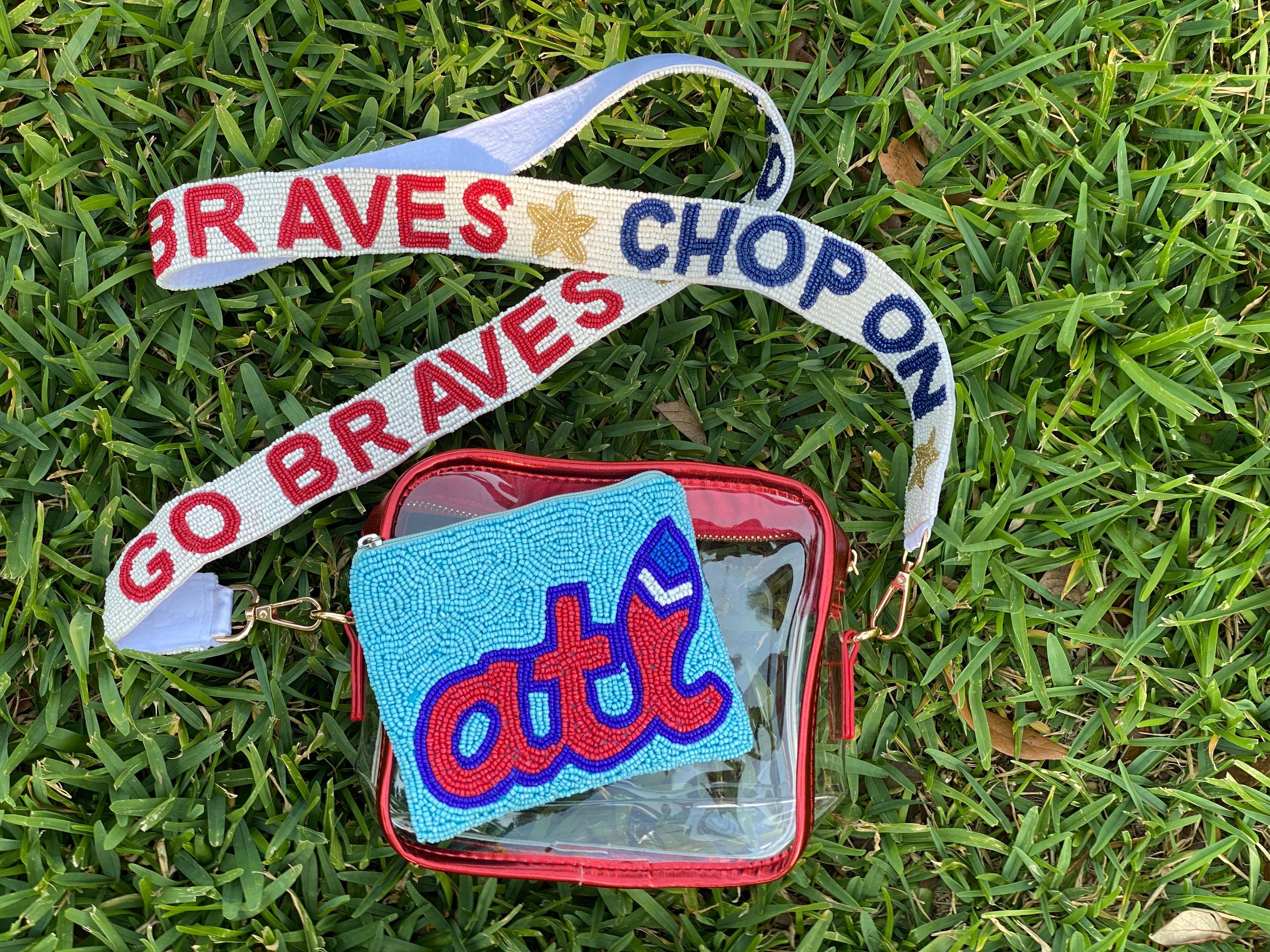 Braves Baseball Clear Stadium-approved Bag and Beaded Purse Strap - Etsy