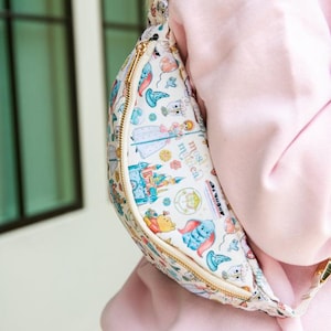 Magical Jumbo Fanny Pack Bum Bag Adjustable - Stitch, Castle, Bo, Winnie, and more