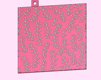 DIGITAL FILE - Floral 15 pattern parchment paper embosser - STL file for 3D printing