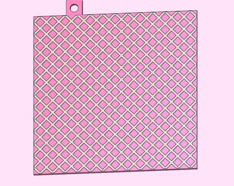 DIGITAL FILE - Ice Cream Cone pattern parchment paper embosser - STL file for 3D printing