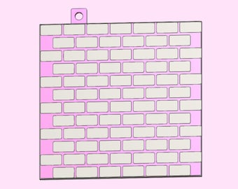 DIGITAL FILE - Brick wall pattern parchment paper embosser - STL file for 3D printing