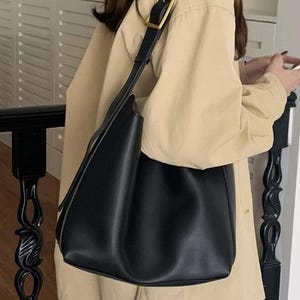 Damen Leder Hobo Bag - Handtasche mit großer Kapazität, modische Schultertasche, Vintage-Stil Lässige Tasche für den täglichen Gebrauch, Designer-Handtasche