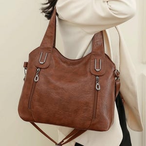 Damen Winter Designer Handtasche - Große Leder Geldbörse, Extra Große Einkaufstasche, Reiseschultertasche, Fashion Tote, Messenger Bag