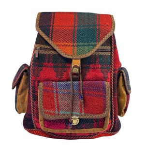 Mochila Einzigartiger persischer – Handgefertigte Ethno Tasche aus Traditionalellem Kilim – Boho Festival Style