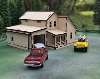 1/64スケールジオラマ用のモダンな家 - Etsy 日本