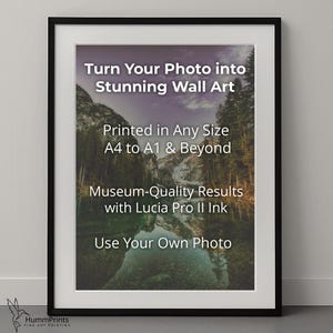 Impressão de pôster personalizada a partir de sua foto – Presente de arte de parede personalizado – Tamanhos A1 A2 A3 A4 30x40 40x60 60x90 – Acabamento fosco ou brilhante