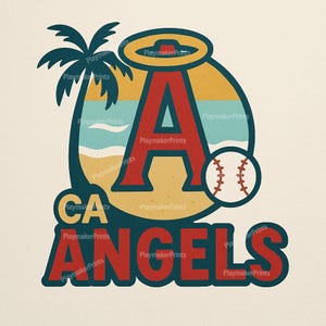 Los Angeles Angels MLB Die-Cut Decal / Sticker | USA Flag Design | Vinyl