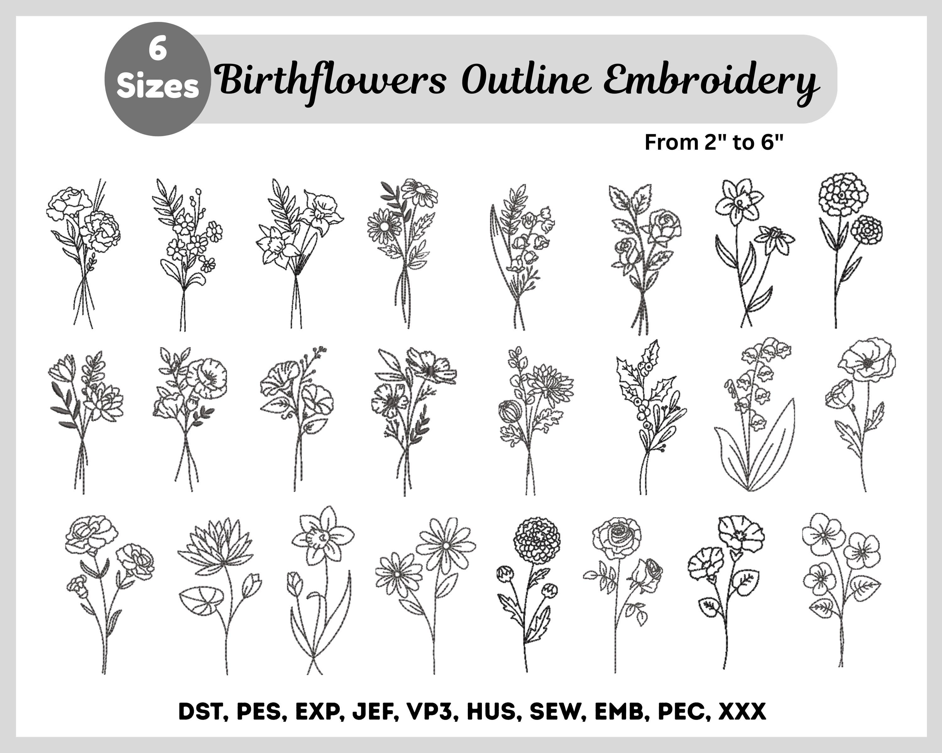 Mega Flowers Embroidery Bundle - 200+ Floral Designs Bundle - Machine ...