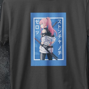 Zero Two Love Heart Tee - Cute Anime Girl  Shirt - Darling in the Franxx Aesthetic T-Shirt - Otaku Kawaii Gift for Her or Him -  Waifu Tee