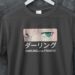 Zero Two Darling in the Franxx Love Heart Tee - Cute Anime Girl - Aesthetic T-Shirt - Otaku Kawaii Streetwear Gift for Her Him - Waifu