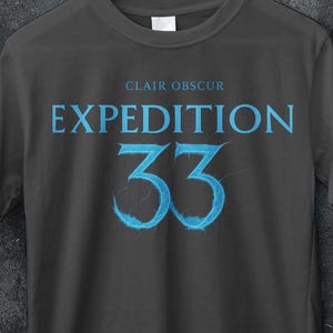 Clair Obscur Expedition 33 Gamer Shirt, Dark Fantasy Shirt, Warrior Tee, Mysterious Game Merch, Gothic T-Shirt, Cosplay, Dark Art Clothing