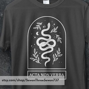 ACTA NON VERBA Shirt | Warrior Code Apparel T-Shirt | Latin Quote Tee | Roman Gladiator Motto | Motivational Training Gift | Gym Wear |
