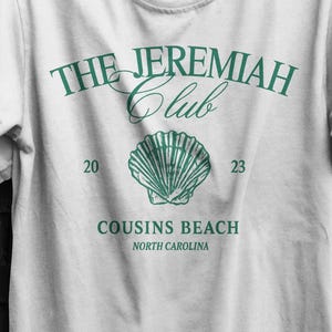 Cousins Beach T-shirt, The Jeremiah Club, The Summer I Turned Pretty Season 3 Shirt, Team Conrad, Team Belly,Summer Vibes,Bookish Merch