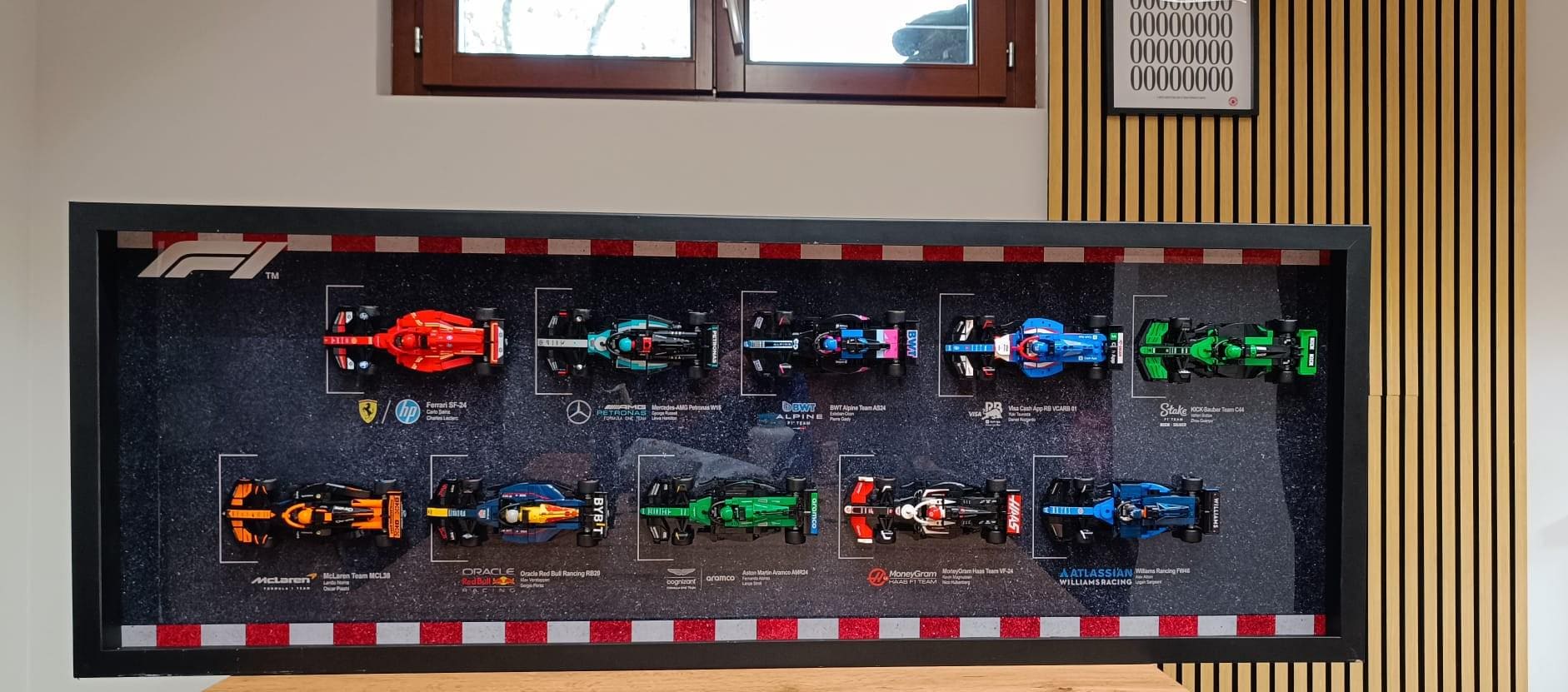 Speed Champions F1 Lego Collection Inspired by Digital Art. Wall Poster, Compatible with Speed Champions 77242 - 77251