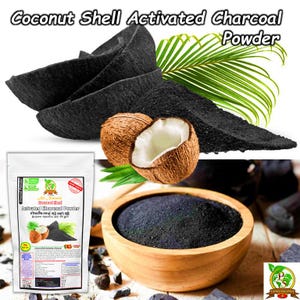 Organic Coconut Shell Activated Charcoal Powder | Natural Coconut Shell Charcoal | Pure Fine Powder | 100% Pure Natural Chemical Free