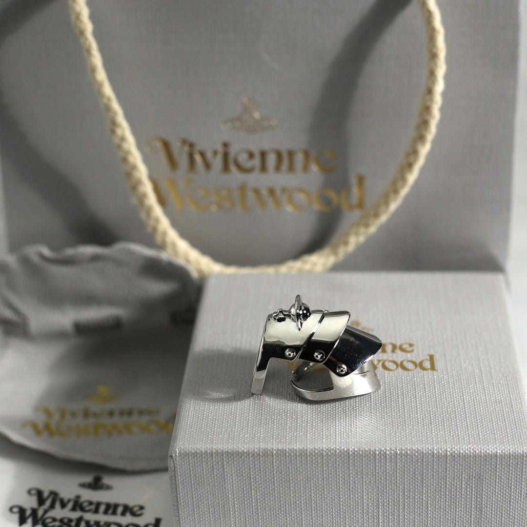 New in Box 925 Silver Vivienne Westwood Rings,armor Saturn