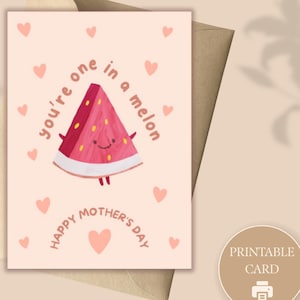 Cartão engraçado para o Dia das Mães para imprimir, cartão personalizado e divertido para a mãe, modelo digital para download instantâneo, cartão personalizado 5x7
