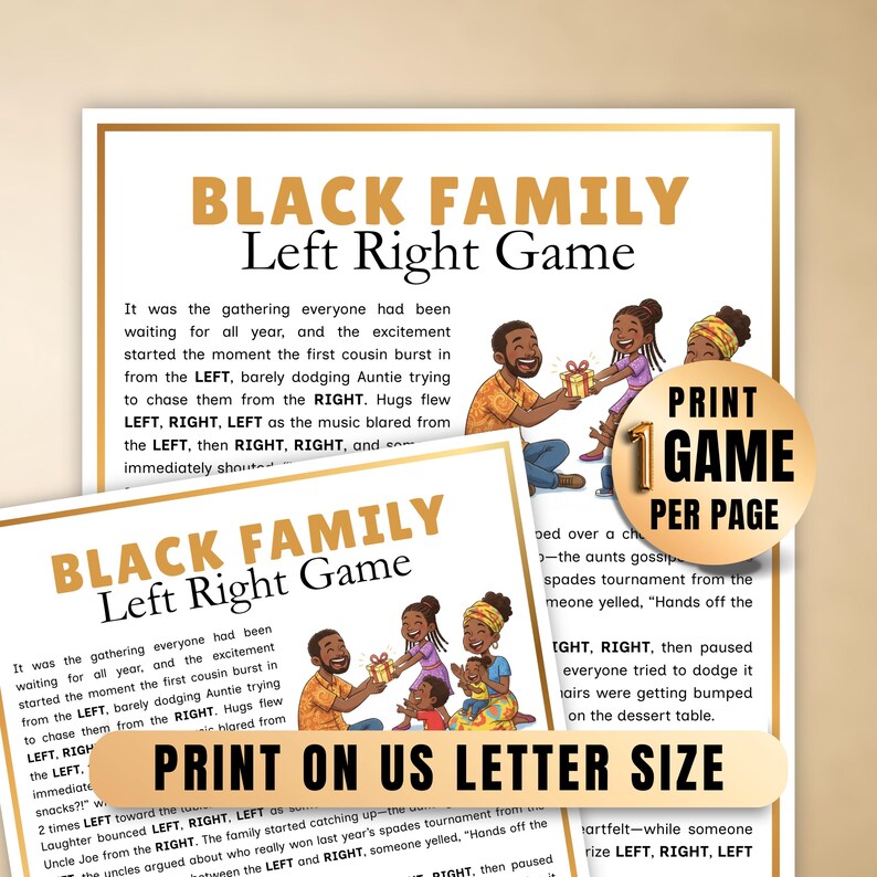 Black family reunion games – fun interactive activity