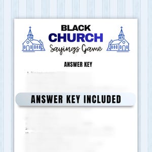 Kids Ministry printable activity PDF with 20 classic black church sayings, fun for Sunday school, youth group sessions, and interactive team-building games.