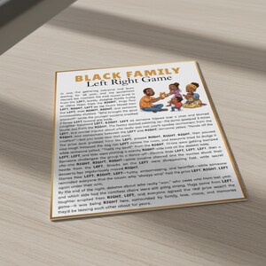 Office party left right game printable for coworkers
