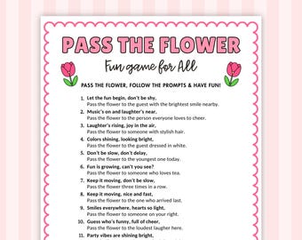 Pasa la flor, pasa el premio divertido, juegos del Día de la Madre, actividades de trabajo en equipo, pasa el regalo, ministerio de mujeres, adultos, niños, reunión familiar, trivia de primavera