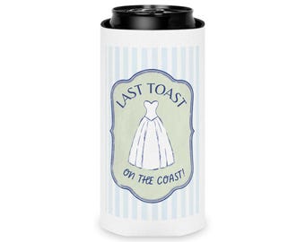 Last Toast Bachelorette Koozie blikjeskoeler | Vrijgezellenfeest op het strand