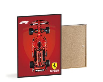 Ferrari SF-24 F1 poster | LEGO Technic 42207 compatibele muurdecoratie | Formule 1 print | Ferrari F1 auto decoratie | Race muurdecoratie | Digitale download