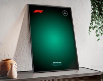 Mercedes-AMG F1 Team | Digitale posterprint | Compatibel met LEGO Technic 42171 | Motorsport wanddecoratie | Formule 1 decoratie