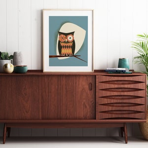 Mid Century Modern Owl 7