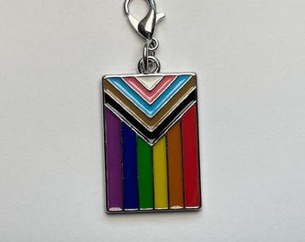 Progress Pride Badge Charm