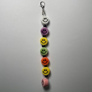 All Smiles Beaded Badge Charm