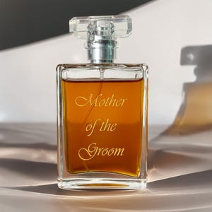 Perfume Bottle Engraving | Wedding Day Fragrance Gift to Mom | Bridal Party Gift | Bride To Be | Personalized Mother Of The Groom Keepsake