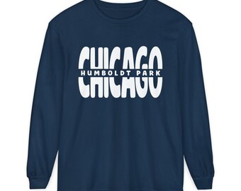 Humboldt Park Chicago långärmad skjorta | Chicago grannskapskjorta | Comfort Colors långärmad | Chicago-present | Humboldt Park-tröja