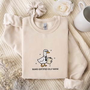 Silly Goose Behavior Analyst Shirt, Embroidered Certified Analyst Sweatshirt, ABA Therapist Gift, Behavior Specialist Tee, Graduation Gift