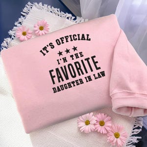 Embroidered Daughter in Law Shirt, Daughter in Law Gift, Birthday Gift for Daughter In Law, Funny Daughter in Law Gift Sweatshirt