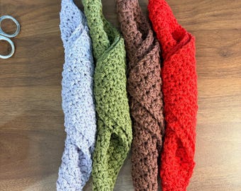 Kitchen Cloth Set - 100% Cotton Crochet Textured Dishcloth - Soft Eco-Friendly Dishcloth