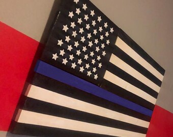 Blue Line American Flag