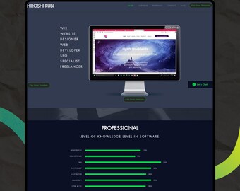 Wix Website Template: Portfolio & Persönliche Website