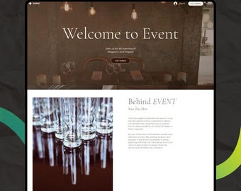 Wix Studio Website Template (RSVP, Hochzeit, Event, Ticketing, Fotograf, Services Template)
