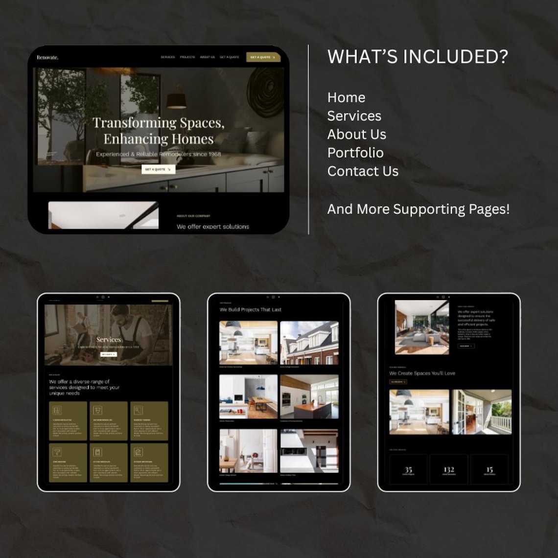 Wix Studio Website Template (home Renovation, Real Estate, Interior ...